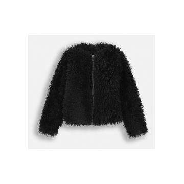 Jacheta regular fit din fermoar -