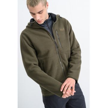 Jacheta striata cu buzunar pe piept