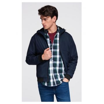 Jacheta usoara cu gluga si captuseala din plasa  C640