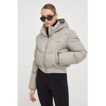 La Mania geaca de puf femei, culoarea bej, de iarna