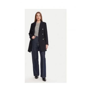 Palton de tranzitie -  bleumarin - 72% poliester - 22% lana -