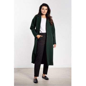 Palton lung cu maneci cazute