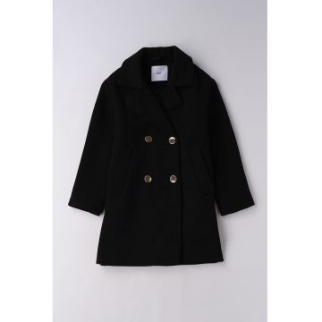 Palton regular fit cu nasturi