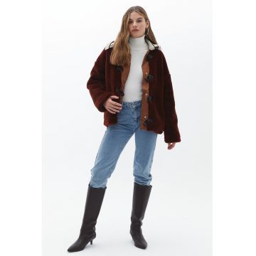 Palton scurt din blana shearling