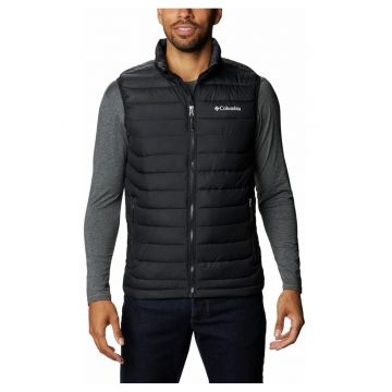 Vesta sport barbati  Powder Lite II - poliester - rezistenta la apa - negru -