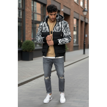 Geaca barbati de iarna neagra a13