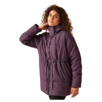 Geaca cu gluga si guler inalt Rurie -