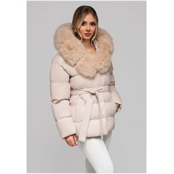 Geaca izolata cu captuseala din blana  OW-JALP-0103