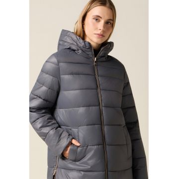 Geaca reversibila cu slituri laterale cu fermoar