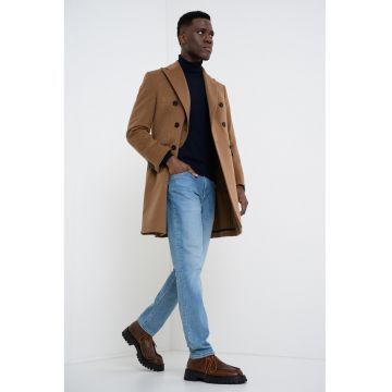 Haina de lana cu doua randuri de nasturi