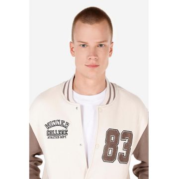 Jacheta bomber cu text