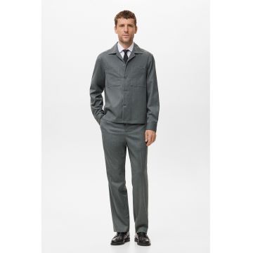 Jacheta-camasa cu buzunare aplicate