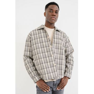 Jacheta-camasa de bumbac in carouri