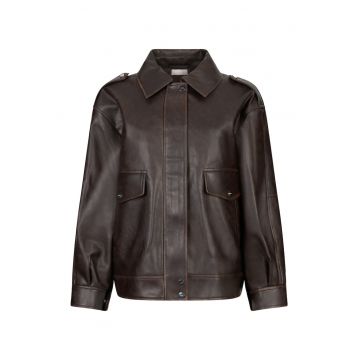 Jacheta-camasa din piele ecologica