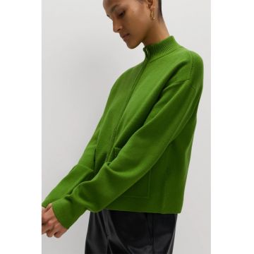 Jacheta cu fermoar dublu si buzunare cu clapa