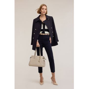 Palton cu design cu doua randuri de nasturi