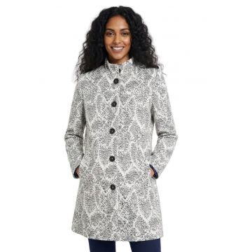 Palton cu model geometric Manchester