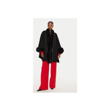 Palton dama -  304759529 - Lana - One Size INTL - Negru