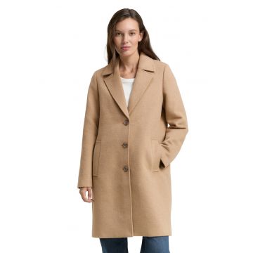 Palton din amestec de lana cu nasturi