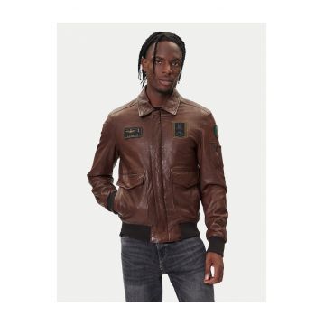 Geaca barbati -  piele - maro