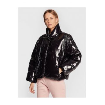 Geaca de iarna dama  negru - material rezistent -