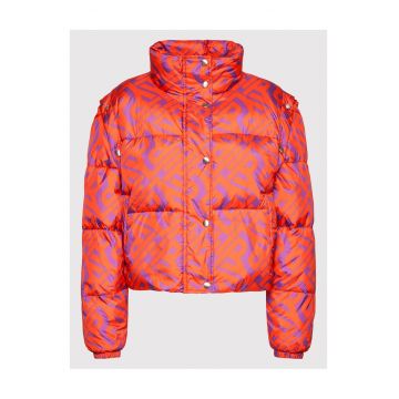 Geaca de iarna -  portocalie - pentru femei -