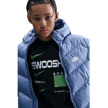 Geaca lejera cu vatelina si logo