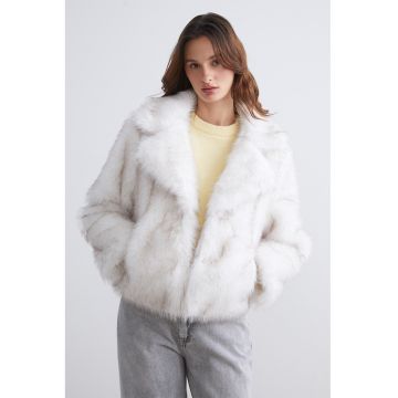 Haina scurta de blana sintetica