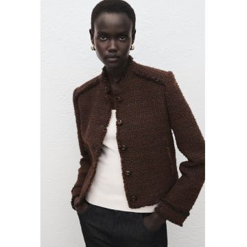 Jacheta crop cu nasturi