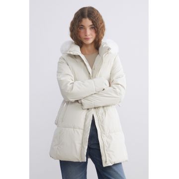 Jacheta cu fermoar si gluga