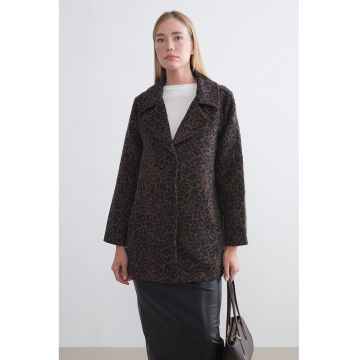 Palton cu animal print