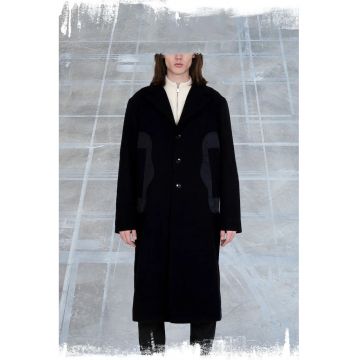 Palton cu buzunare laterale si talie reglabila