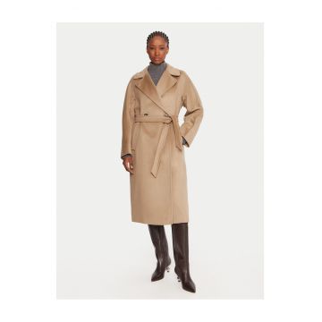 Palton dama  culoare bej - din lana