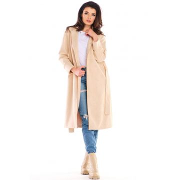 Palton dama - Poliester - Bej