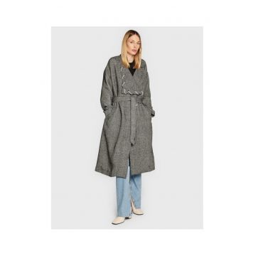 Palton de tranzitie de dama  gri -