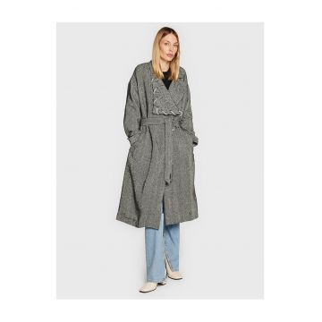 Palton de tranzitie de dama  gri -