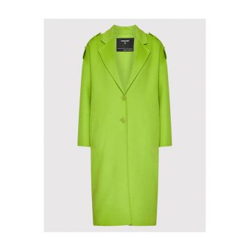 Palton din lana pentru femei  verde -