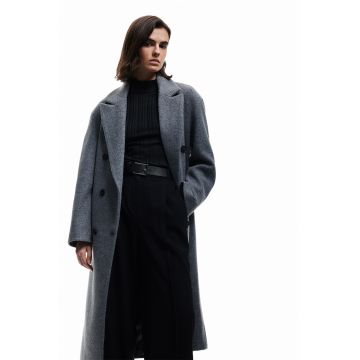 Palton lejer cu buzunare laterale