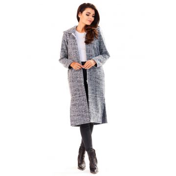 Palton pentru dama Poliester/Elastan - Gri