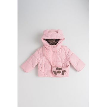 Set de geaca cu vatelina si geanta cu bareta de umar