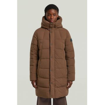 Geaca cu aspect matlasat - Maro inchis