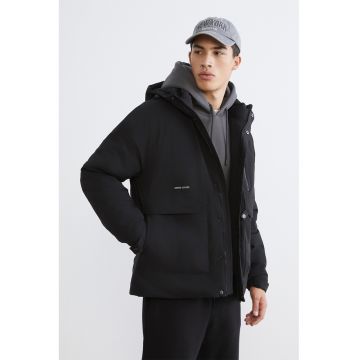 Geaca cu gluga - Negru