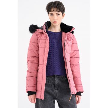 Geaca cu vatelina Badeli - Roz prafuit