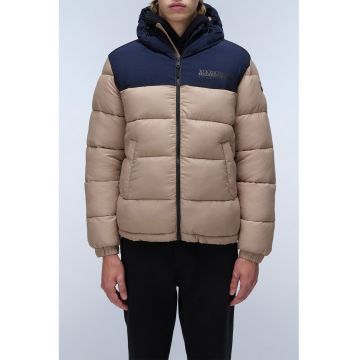 Geaca cu vatelina - gluga si aspect matlasat Hornelen