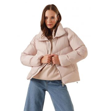 Geaca dama -  Bej - Textil -