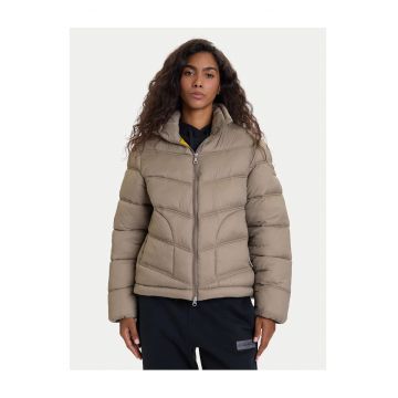 Geaca de iarna dama  gri - material rezistent