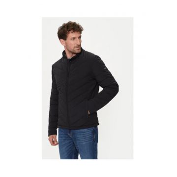 Geaca din puf cu guler scurt -