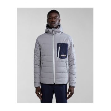 Geaca pliabila si matlasata cu gluga Huron -