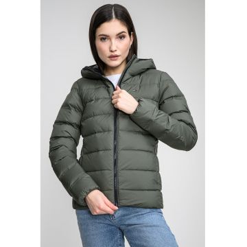 Geaca slim fit cu gluga