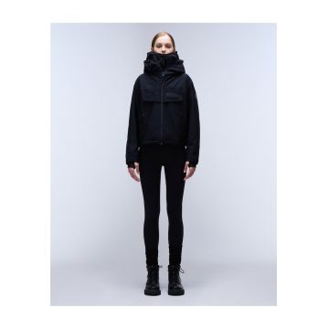 Geaca usoara cu guler inalt si gluga Rainforest Tech -